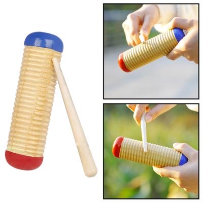Guiro Scraper Music Guiro Scraper Wooden Sound Guiro Mallet Percussion Instrument Set Early Education Educational Toys