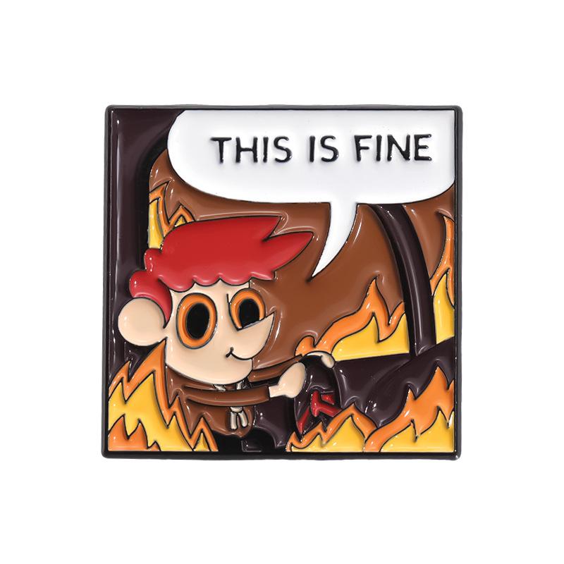 

Character Adorable Cartoon Brooches With Enamel Finish And Angel Wings For Use Decorative QHXZ1172