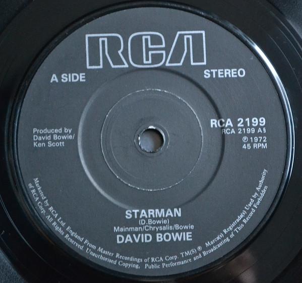 

7inch Record DAVID BOWIE - Starman RCA2199 RCA 1981 UK Rock Used