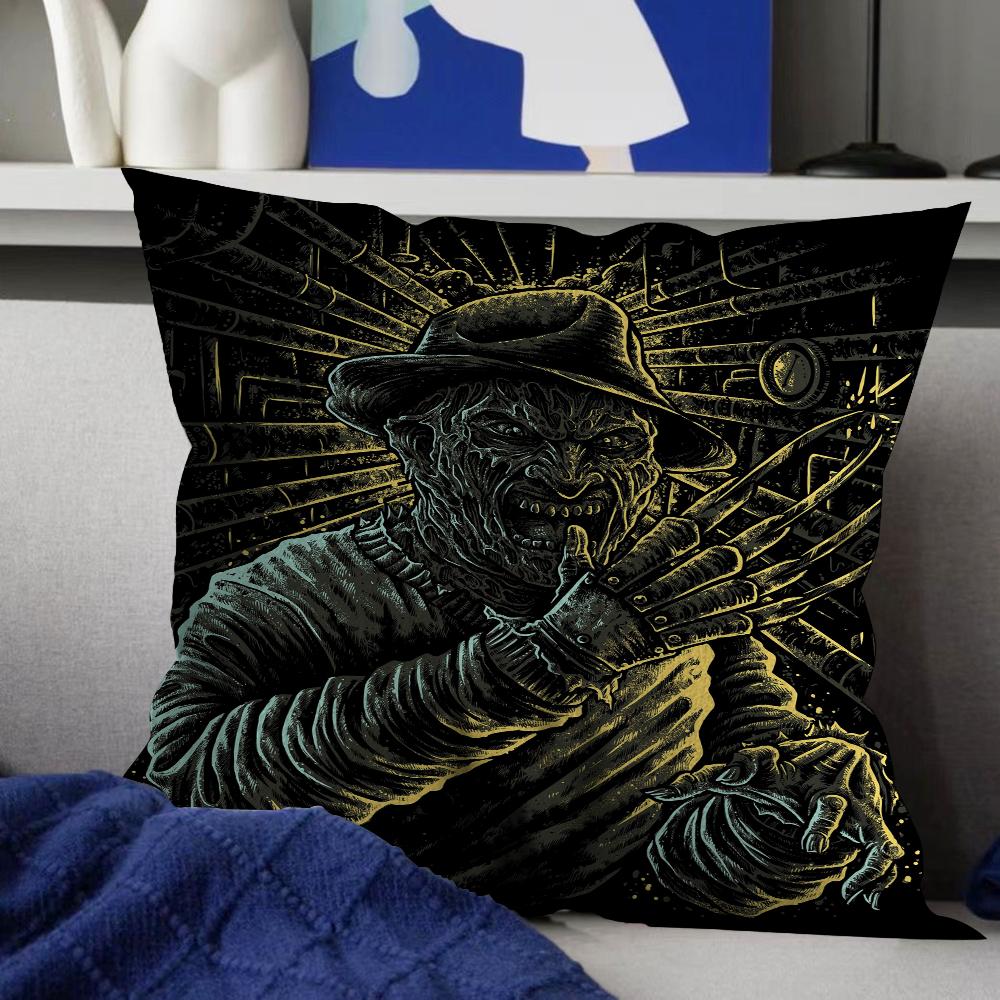 Nightmare Elm Street Freddy Kissen Anime Kissen Sofa Bett Kopfkissenbezug Kissenbezug 45x45 cm Mode