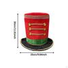 Adult Ringmaster Hat with Ornate Gold Trim for Family Gatherings