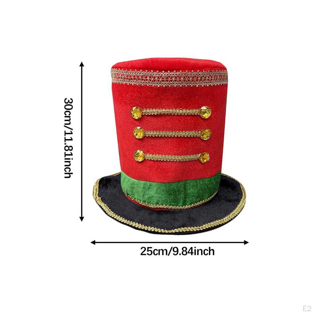 Adult Ringmaster Hat with Ornate Gold Trim for Family Gatherings
