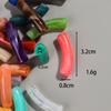 20pcs Acrylic 8mm Thin Bamboo Tube Beads Dual Color Resin Bent Pipe Loose Bead for DIY Bracelet Necklace Jewelry Accessories