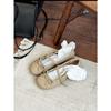 Cream Mousse Gentle French Coarse Heel Mary Jane Shoes Female Bow Fairy Soft Single Shoes Female Small Leather Shoes