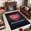 Arsenal Personalized Name Floor Mat Perfect for Hallway Kitchen Outdoor Foyer Antislip Carpet Decorate Offices Perfect Gift for Women/Men