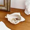 Ceramic Seashell Jewelry Tray Ins Style Decorative Storage Dish for Home Desktop Organizer