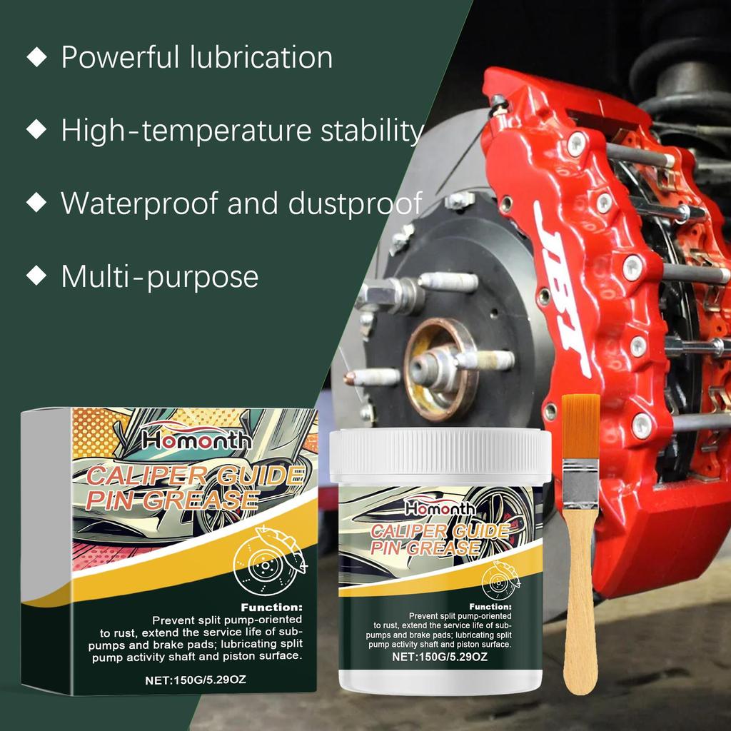 Homonth Automotive Brake Caliper Grease Silicone-based Lubricant Caliper Anti-Seize Maintenance Grease