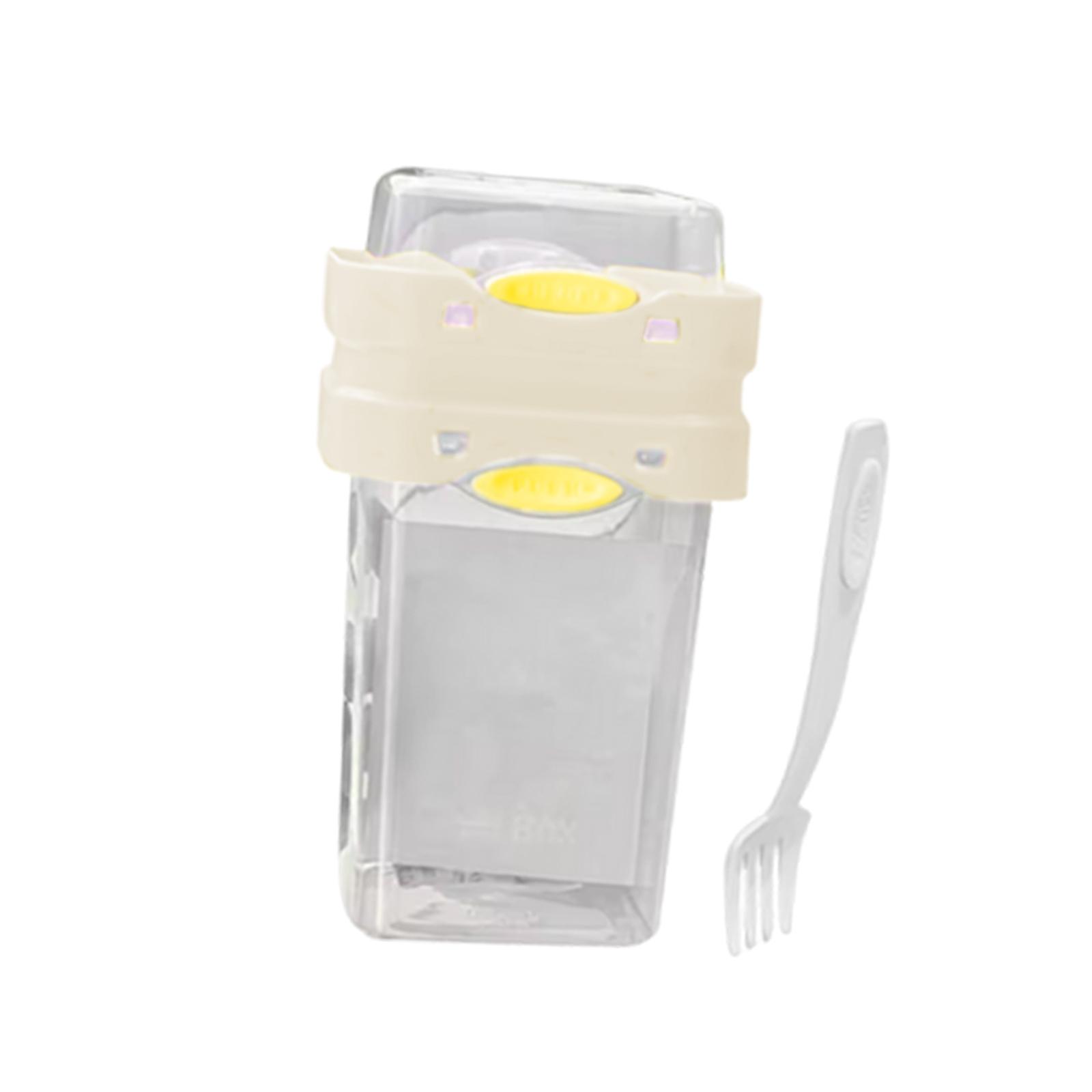 

880ML Portable Breakfast Cup Oatmeal Cereal Nut Yogurt Salad Cup Container Set with Fork School Lunch Box Food Storage Bento Box