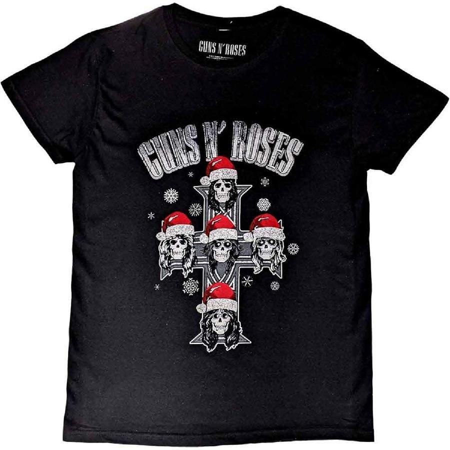 Guns N  Roses Appetite Christmas T-Shirt Black XL S