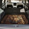 1Pcs Seat Cover Leopard Face Car Trunk Mat Anti Slip Cargo Liner Waterproof Storage Protector for SUV Sedan