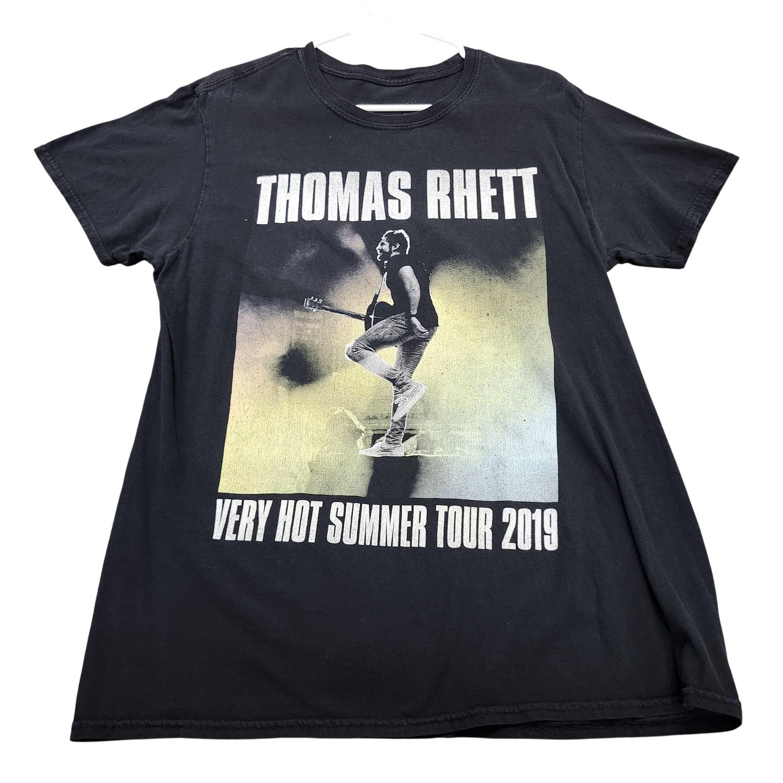 Thomas Rhett Shirt Mens Large Black Very Hot Summer Tour 2019 Graphic Tee Unisex T-Shirt XL