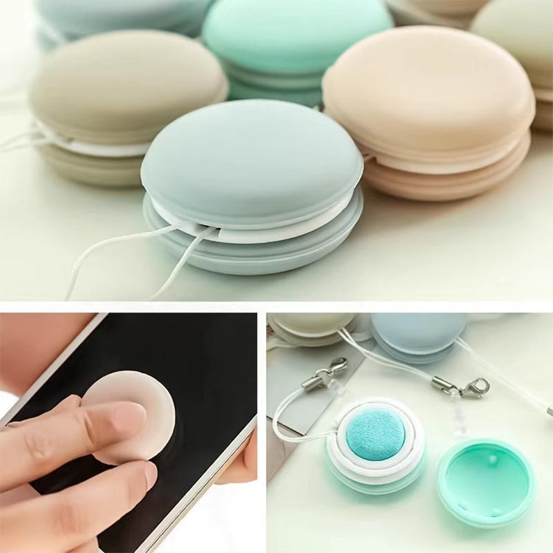 1Pcs Blue Phone Screen Eraser Computer Screen Glasses Lens Glass Cleaning Wipe Portable and Portable Mobile Phone Pendant