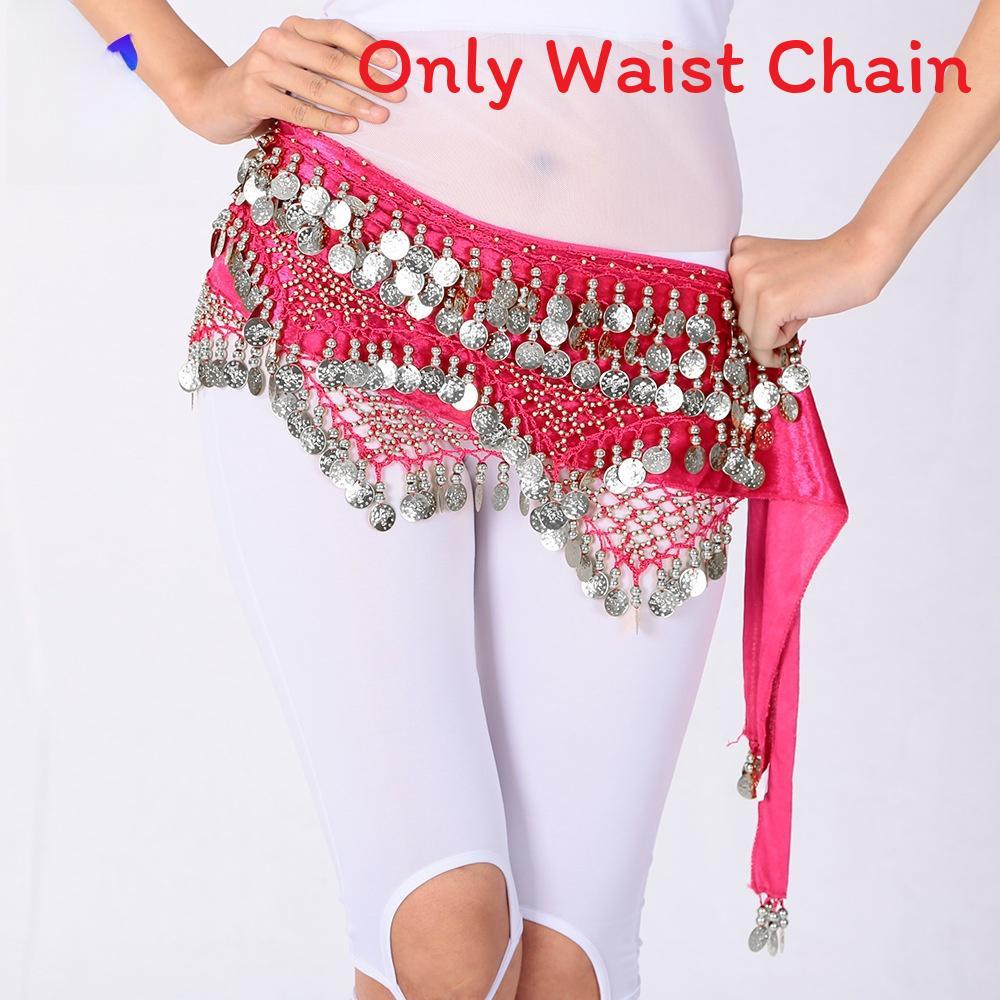 Belly Dance Hip Belt With Triangle Coins For Practice And Performance