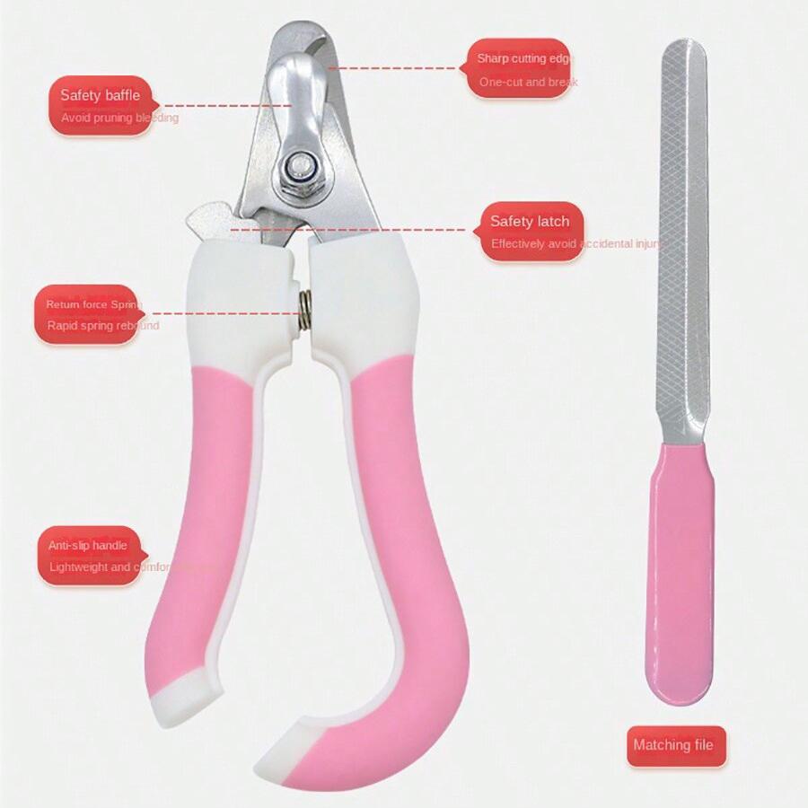 Pet Nail Scissors, Dog and Cat Nail Clippers, Nail Clippers, Pet Scissors, Pet Daily Necessities Set