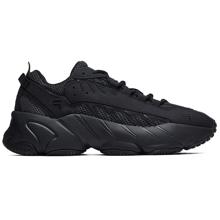 FILA ADE Mesh Thick Sole Sports Fashion Comfortable Wrap Low Top Casual City Commuting Running Shoes Men sneaker Black F12M031104FBK