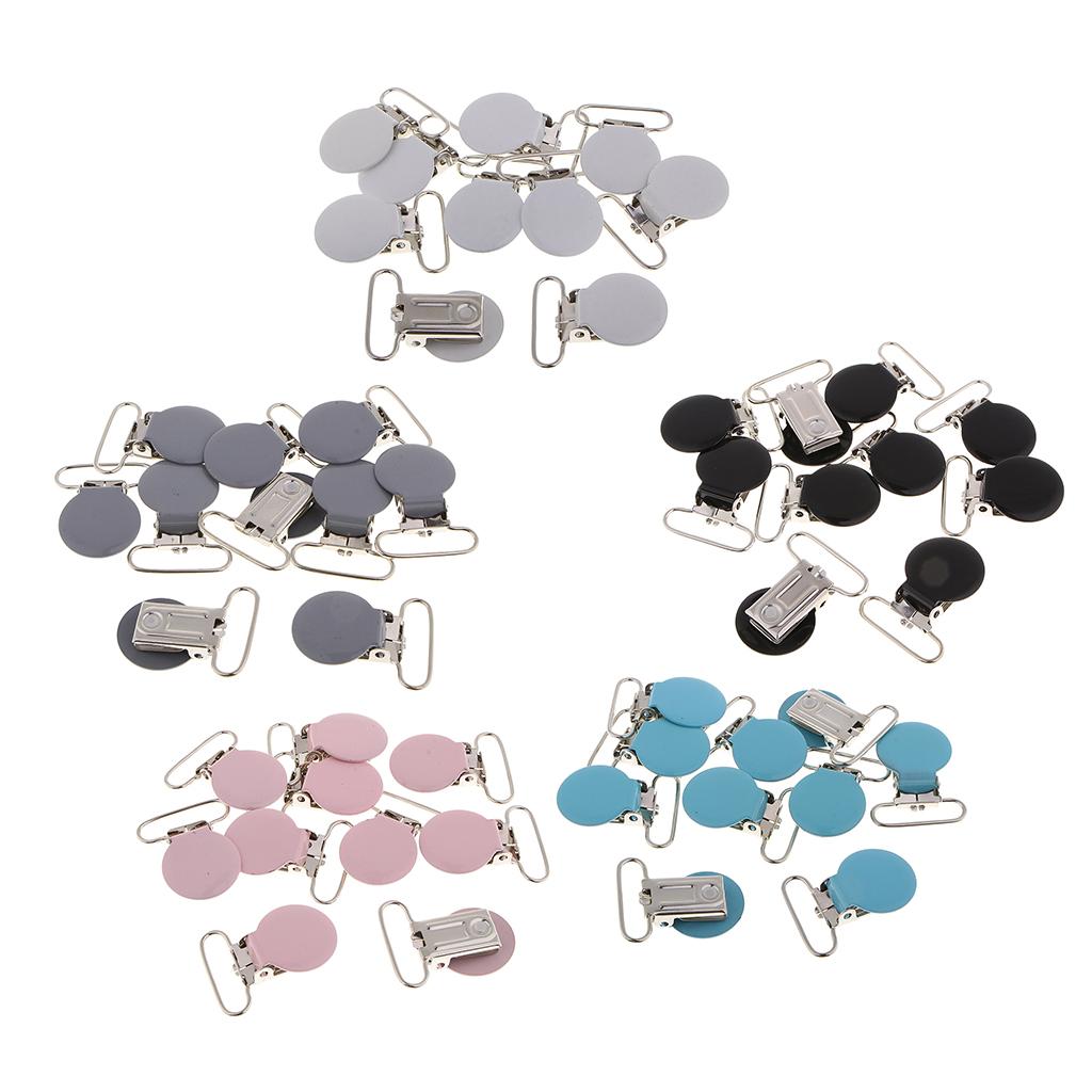 Pacifier Suspender Clip Iron Material Strong Grip Holder Clothing Accessories for Baby Bib Toy DIY
