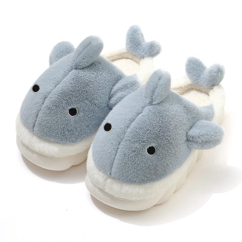 Cotton slippers soft winter thick bottom couple home plush cotton mop warm fluffy slippers