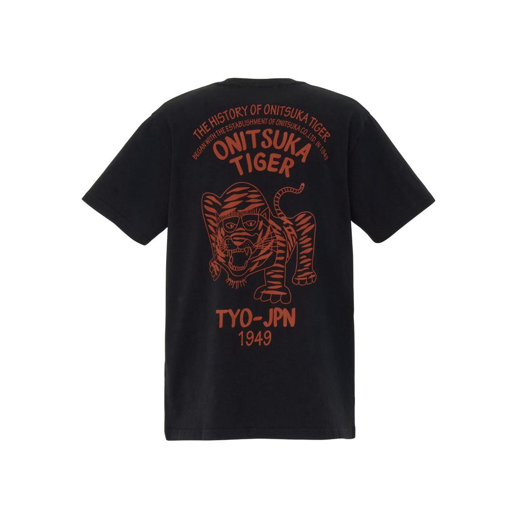 Onitsuka Tiger Graphic Tee Unisex Tops Black 2183B620-001