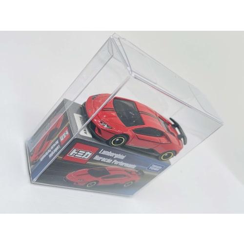 Two-Tier Tomica Standard Size Clear Case, Holds 2 Items, Compatible with 50th Anniversary Collection, Display Case for Miniature Cars (15 Cases) AS-CK