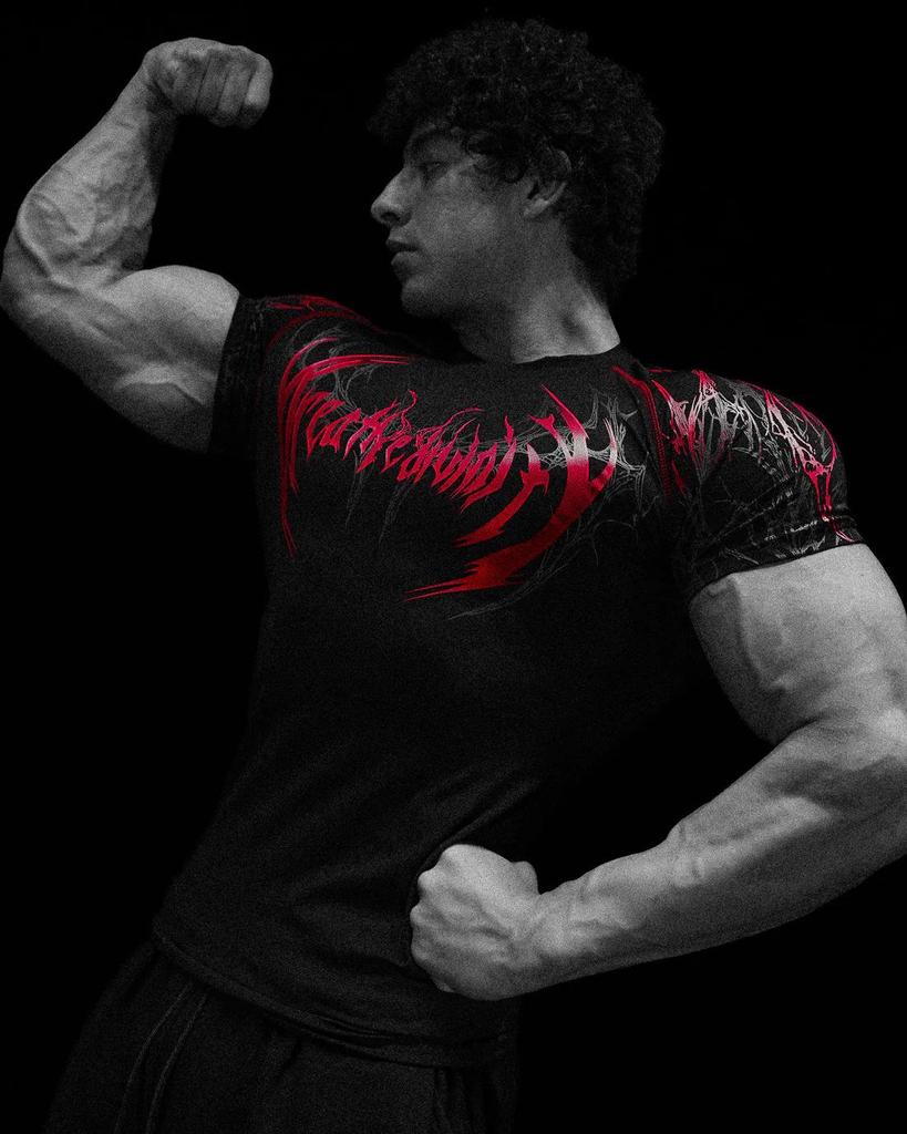 Breathedivinity Herren Quick-Dry Kompressions-Sport-T-Shirt