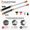 3 In 1 Jet Nozzle Power Washer for Garden Hose,High Pressure Wand with 3 High-Pressure Nozzles - Heavy Adjustable Duty Brass Connector,for Car, Patio,