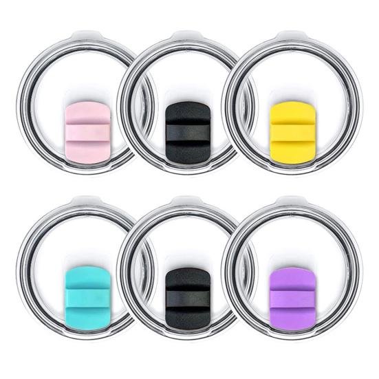 Cup Lid Straw Magnetic Slider Hole Good Sealing Heat-Resistant Anti-Drop Smooth Opening 20/30oz