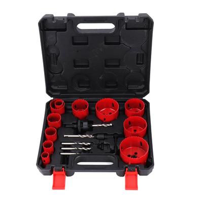 18-teiliges Set Bimetall-Lochsägen mit Dornbits, Schraubenlochsägen für Weichmetall, Holz, Kunststoffplatten