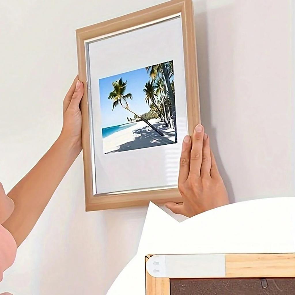 12/24 stk - Sporløs og lett å dra av selvklebende borrelås for å feste fotorammer, henge opp bilder uten å etterlate limrester