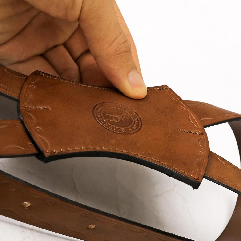 [TOURBON] Handcrafted X-shaped Suspenders, Genuine Leather, Unisex, Clip-on, Men's/Women's, Elegant Accessory, Ages 30s-50s, Gift/Present