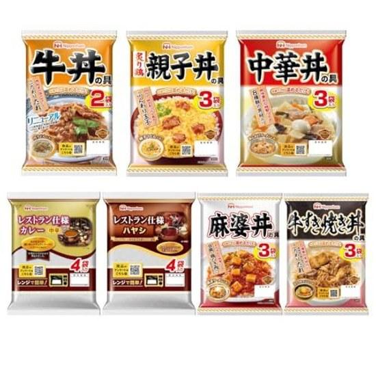 Nippon Ham Room Temperature Retort Food Set Assortment Care Package Rolling Stock (Curry Donburi Set)