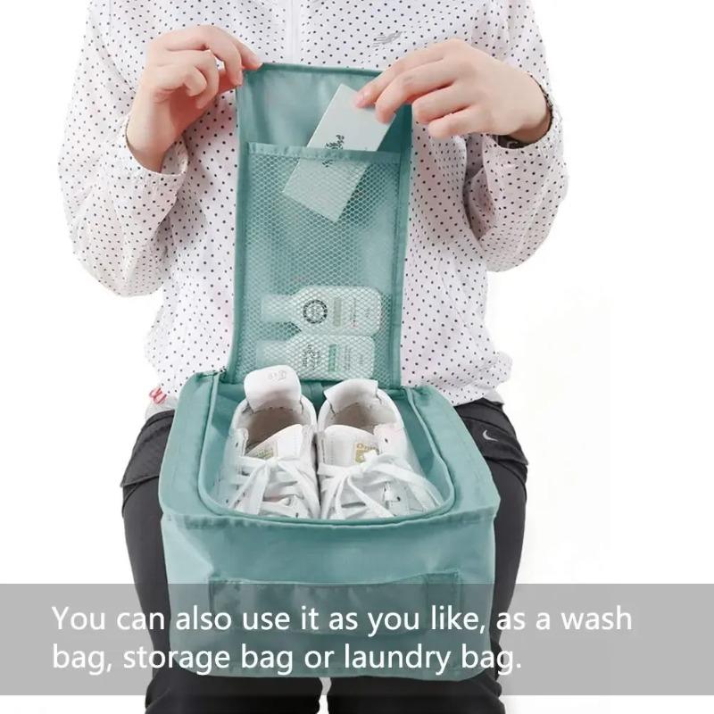 1pcs Portable Folding Small Shoe Bag Travel Storage Bag Shoe Storage Bag Multifunctional Waterproof Beach Travel Shoe Bag