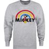 Disney Womens/Ladies Mickey Mouse Rainbow Sweatshirt