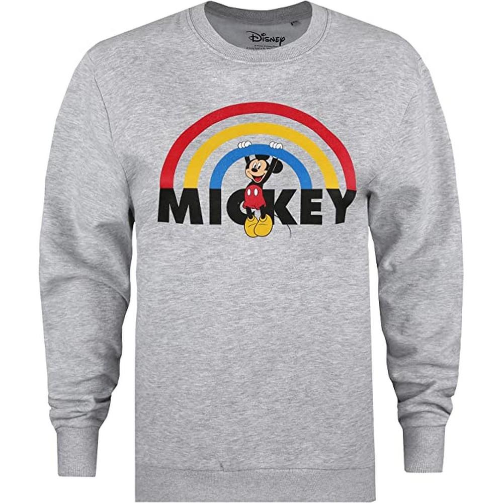 Disney Womens/Ladies Mickey Mouse Rainbow Sweatshirt