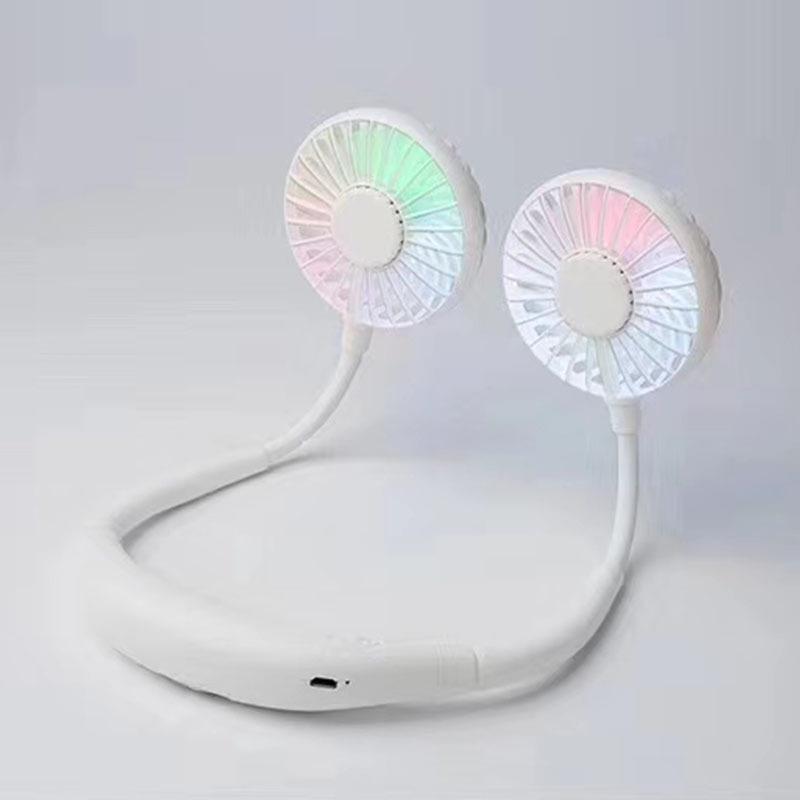 LED Nackenventilator: Wiederaufladbarer geräuschloser Hängeventilator der 3. Generation
