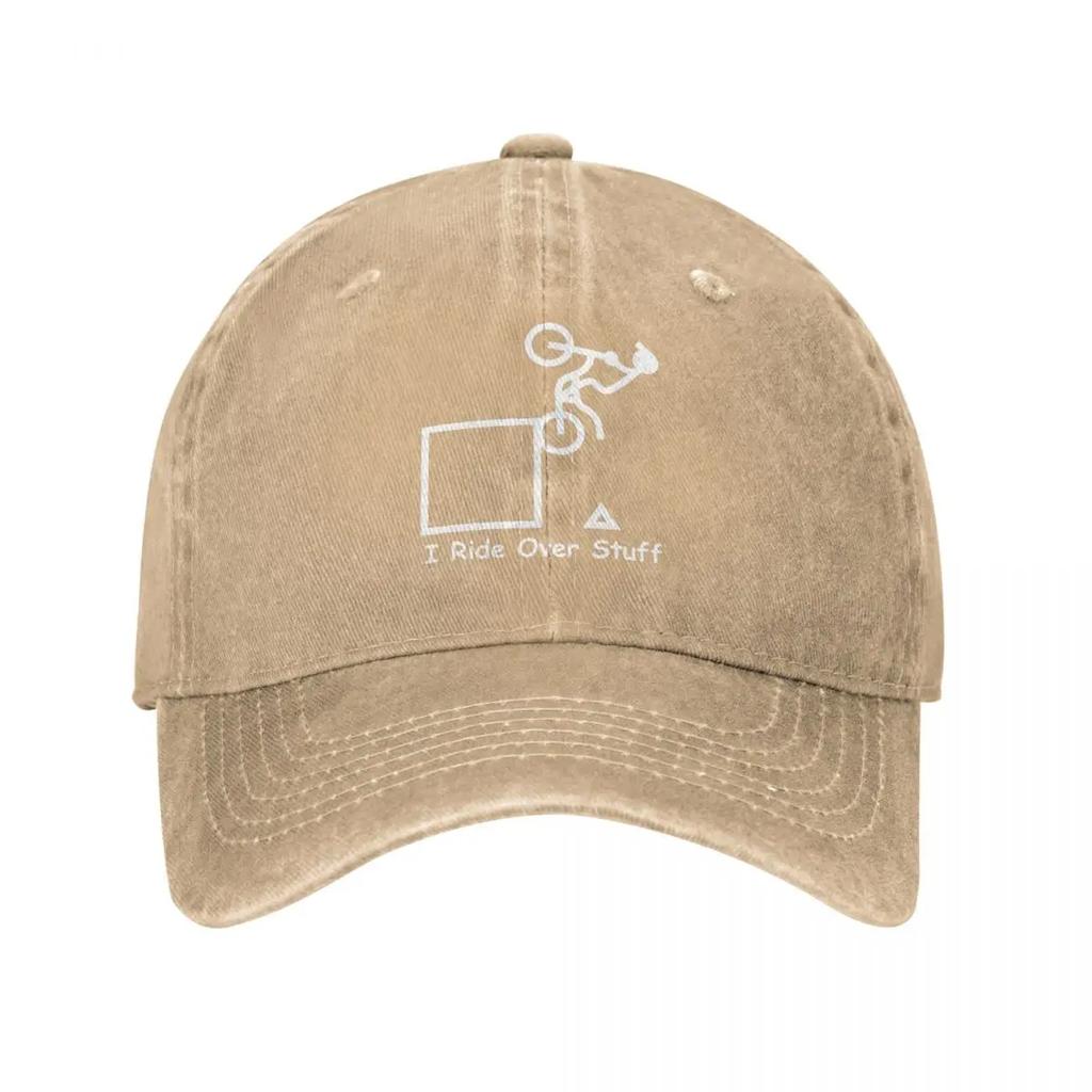 Vintage GasGas I Ride Over Stuff Refined Baseball Cap Unisex Style Distressed Denim Sun Cap Outdoor Activities Caps Hat