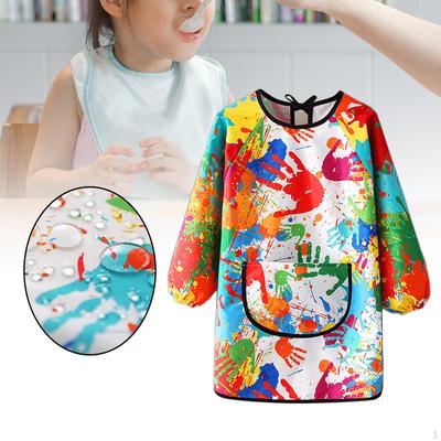 Art Smock Painting Apron for Kids Soft Portable Easy Clean Baby Bibs Children Ages 2 And Up