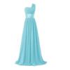 Bridal Wedding Bridesmaid Long Shoulder Banquet Bridesmaid Chiffon Group Dress