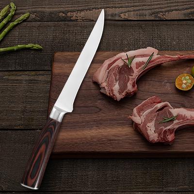 Fillet Knife Sharpened Kitchen Knife 7cr17mov Stainless Steel Boning Knife Non-Slip Grip
