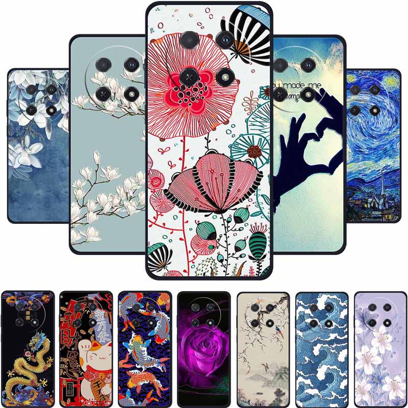 3D Emboss Case For Huawei Nova 14i Phone Case Coque Flowers Silicone Soft Back Cover For Huawei Nova 13i Y91 12i Case Funda Para