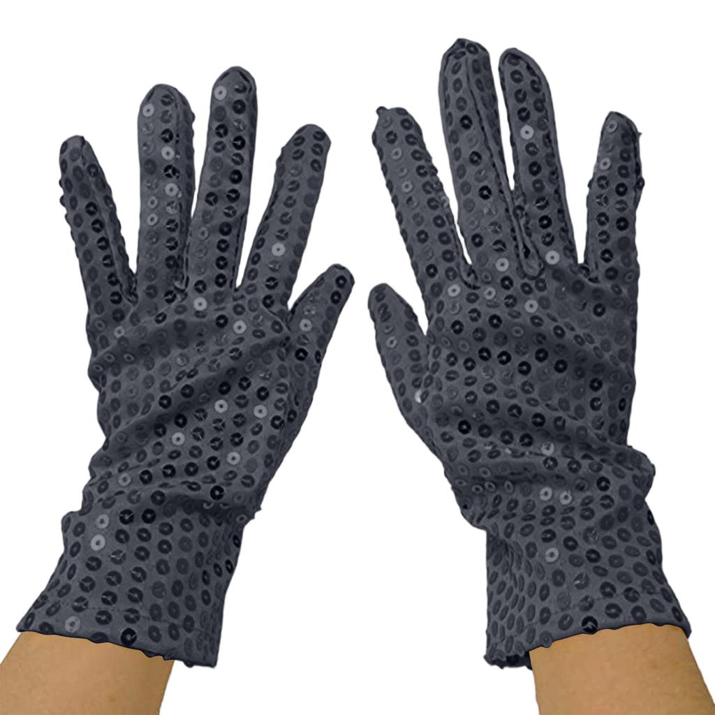 Unisex Sequin Stage Gloves, Night Dance Fashion Performance Clothing Accessories Gloves