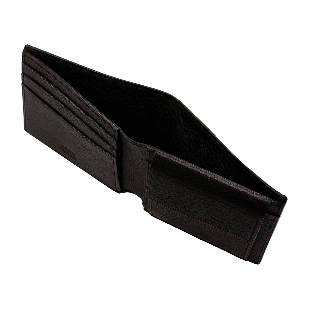 Alle Linea Vasca Box Standard Brieftasche, Bifold, Schwarz, Echtes Leder, 203-1