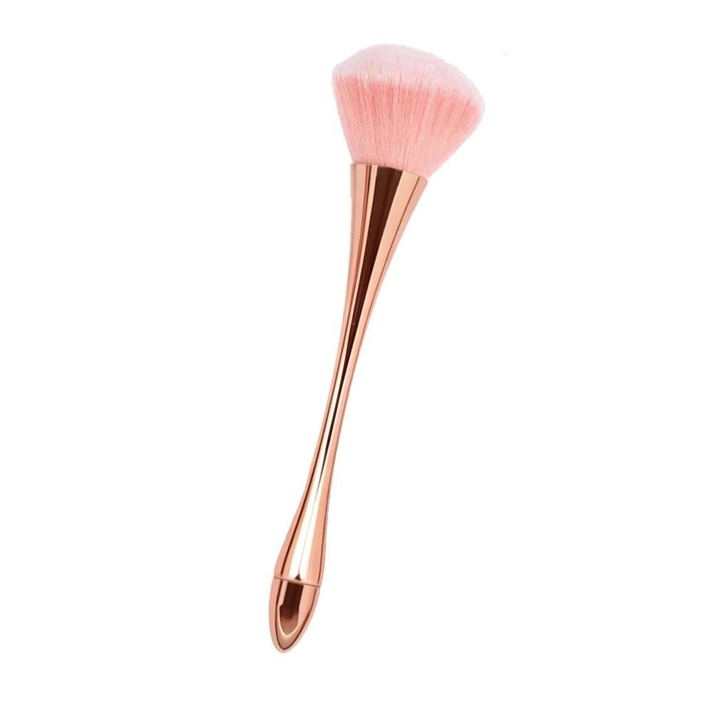 Ergonomic Comfort Handle Nail Dust Brush Acrylic Powder Leftover Quick Removal