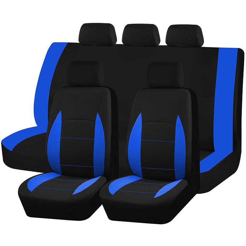 Universal Car Seat Cover Kit 9 PCS Full Seat Covers for Auto Car Seat Protect Luxury Breathable Mesh Seat Cover