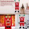 110/170cm Climbing Santa Plush Set Hanging For Window Balcony Roof Chimney 2025 Merry Christmas Gift Holiday Decor