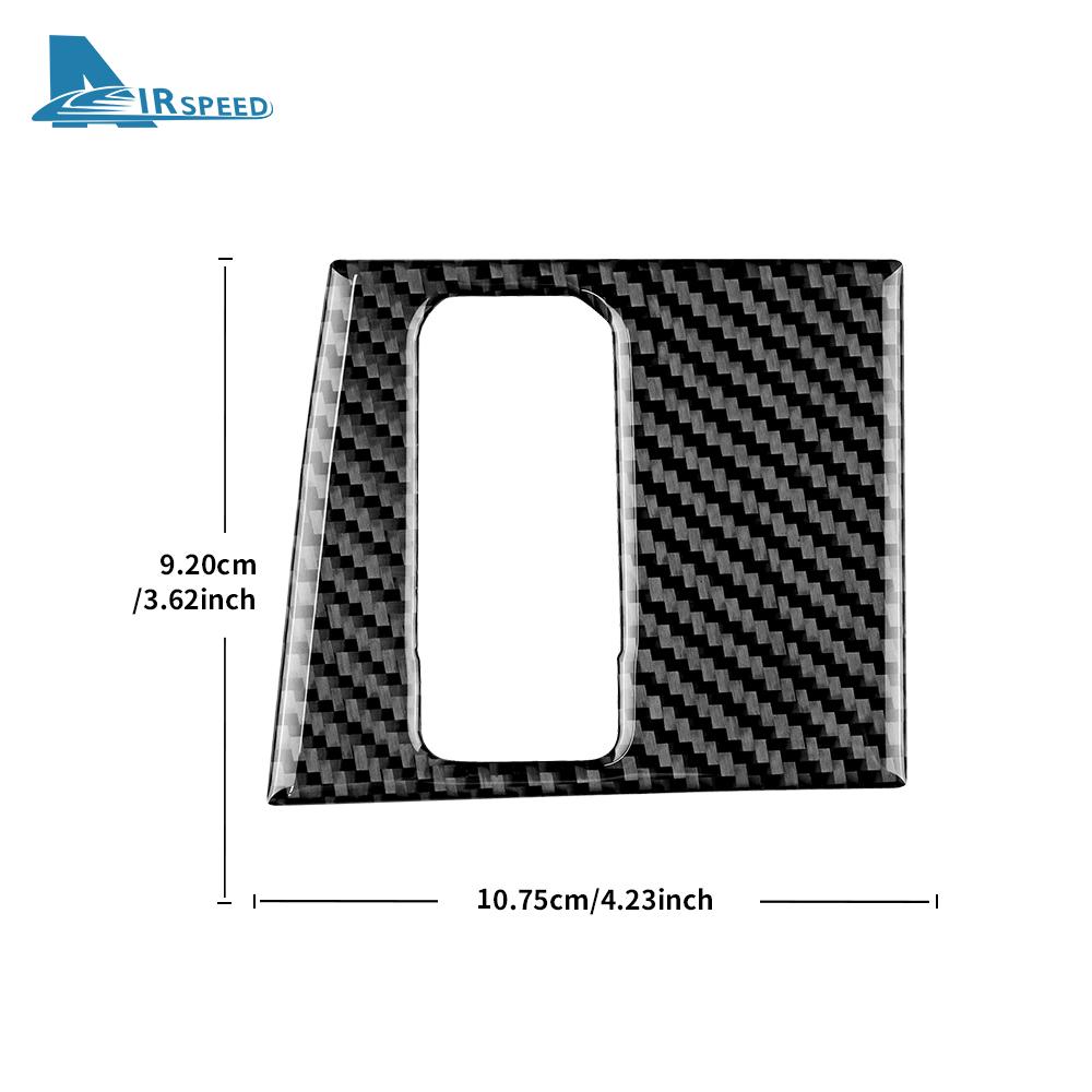 Real Soft Carbon Fiber Sticker For Toyota Tundra 2022 2023 2024 2025 Car Handbrake Switch Interior Trim Decor Accessories LHD