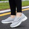 Velcro Elderly Shoes Wide Feet High Instep Men's and Women's Autumn Sports Shoes Middle-aged and Elderly Soft-soled Walking Shoes Large Size