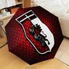 Lion Shield Genoa Automatic Folding Umbrella - 8-Rib Travel Umbrella with Auto Open/Close & Portable Gifts for holidays or birthdays