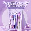 Butterfly Themed Stationery Kit Complete Stationery Ballpoint Pen Sticky Notes  School Supplies