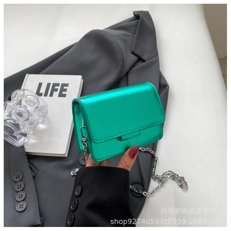 Chain small bag women's bag new 2025 summer explosion mini messenger bag fashionable small fresh shoulder small square bag