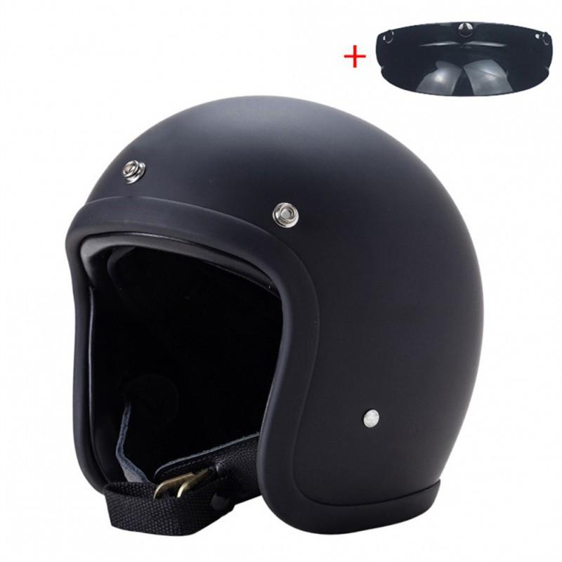 BLD Electric Motorcycle Helmet Lightweight Unisex Retro Cruise
